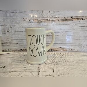 Rae Dunn "Touch Down" Ceramic Beer Stein